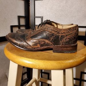 Bed Stu Lita Oxford Black Lux Leather US 6.5